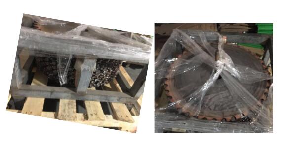 客戶發來的切銅大鋸片